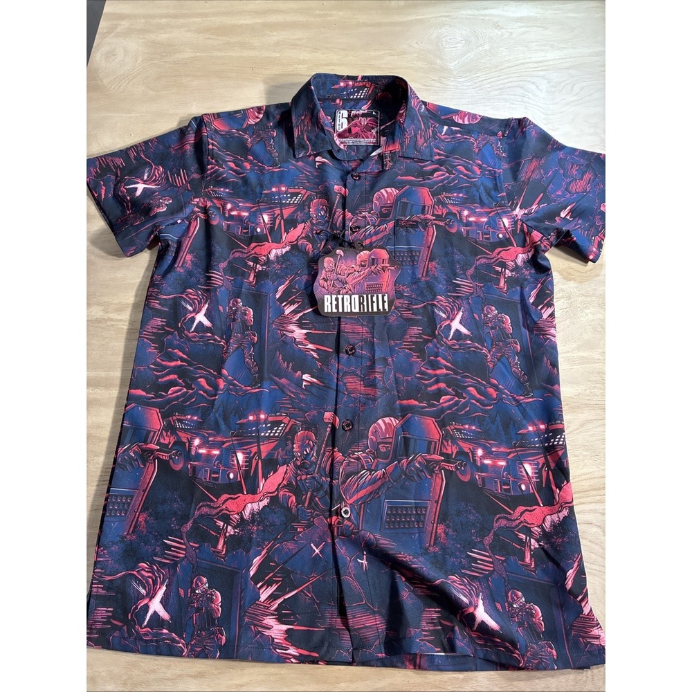 Retro Rifle Men's Large "Retro 6" Rainbow 6 Siege